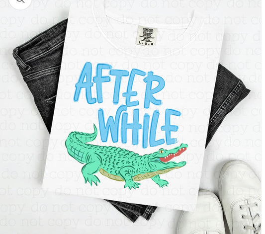 After While Gator Blue Print