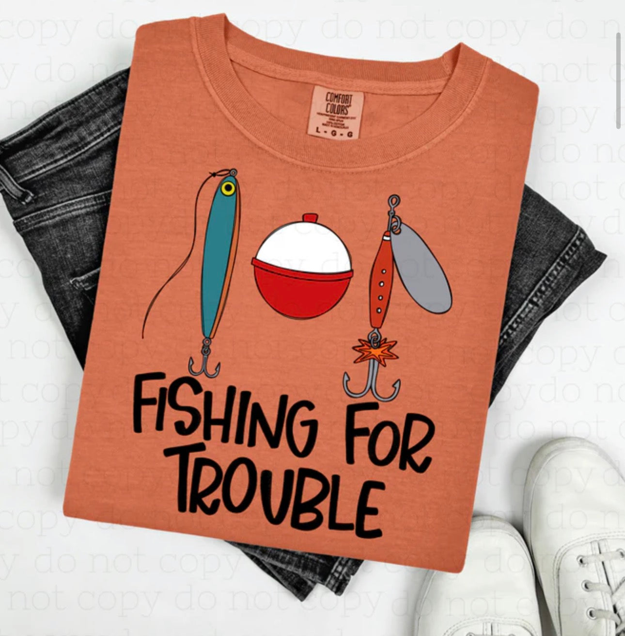 Fishin For Trouble Print