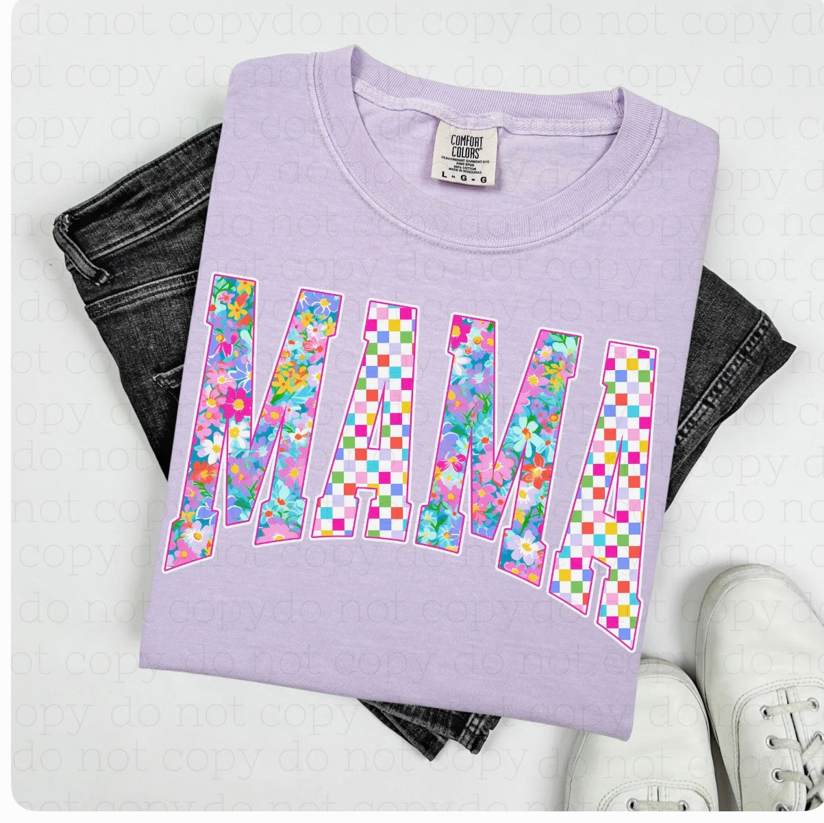 Mama Floral Checks