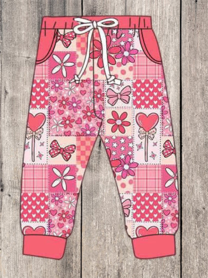 Quilted Love Joggers V-day