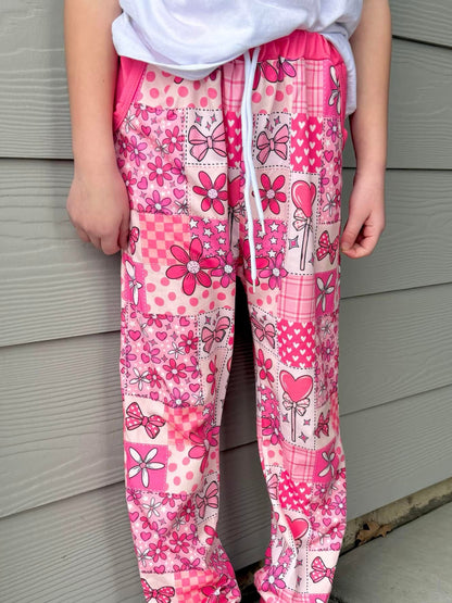 Quilted Love Joggers V-day