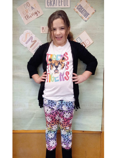 Daisy Leopard Rainbow Legging
