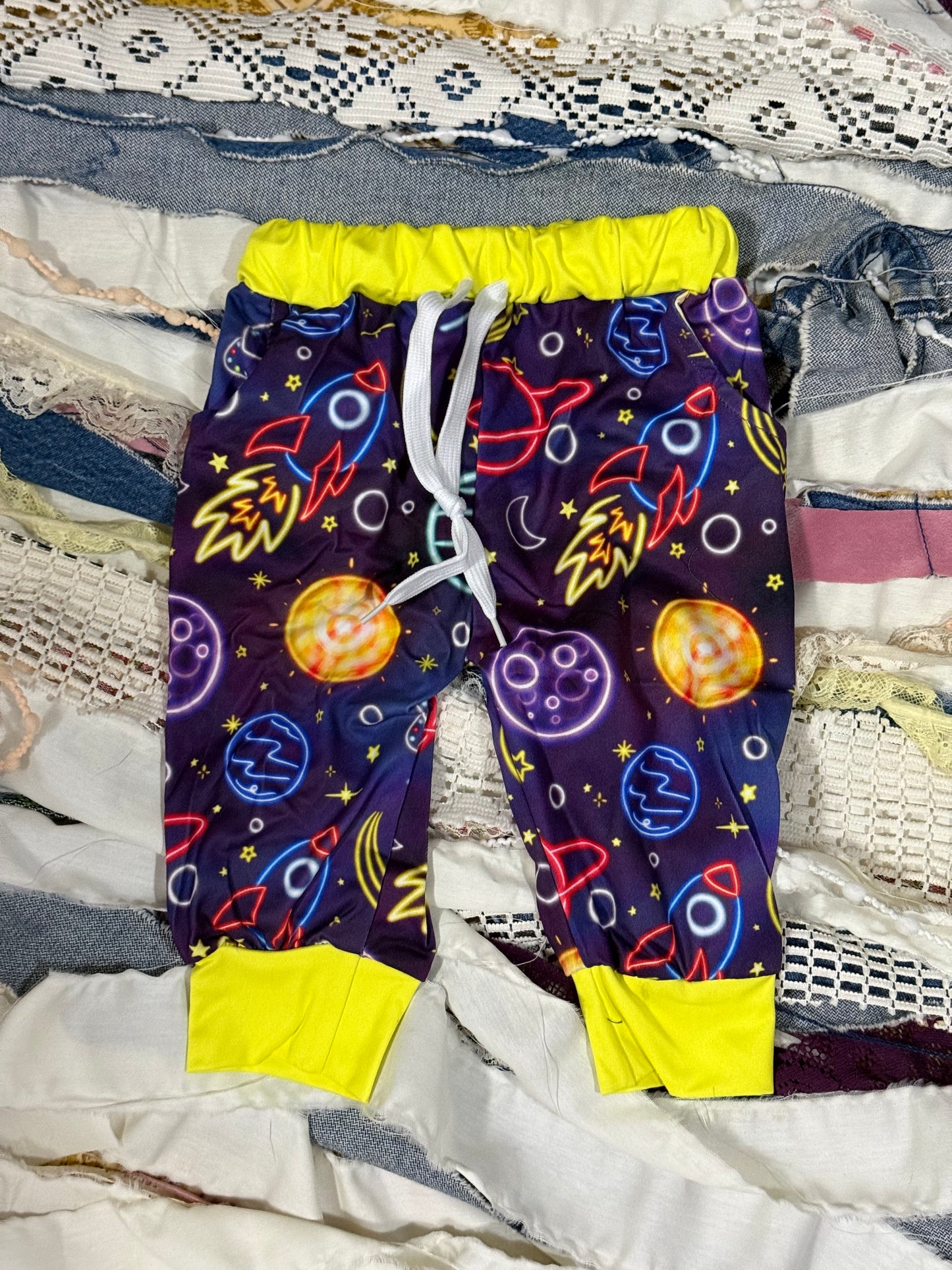 Neon Space Joggers