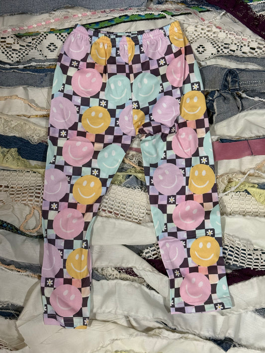 Smiley Checks TieDye Legging