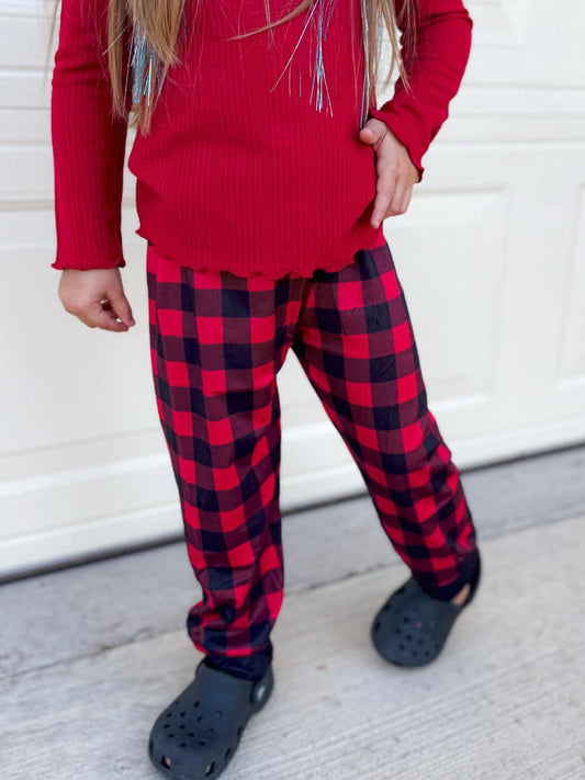 Buffalo Plaid Joggers