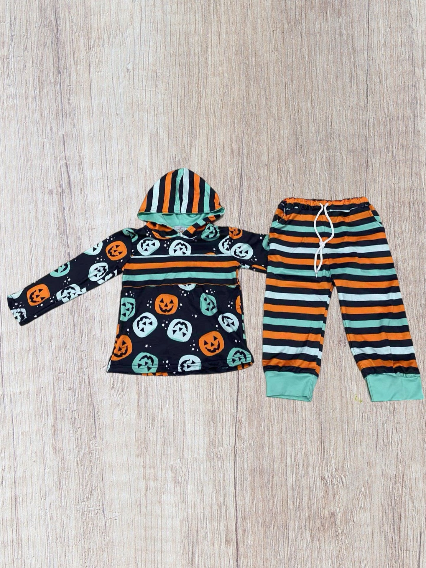 Pumpkin Stripe Set