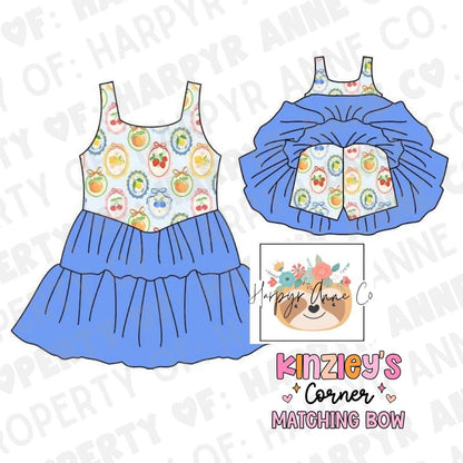 Fruit Bows Tulle Romper