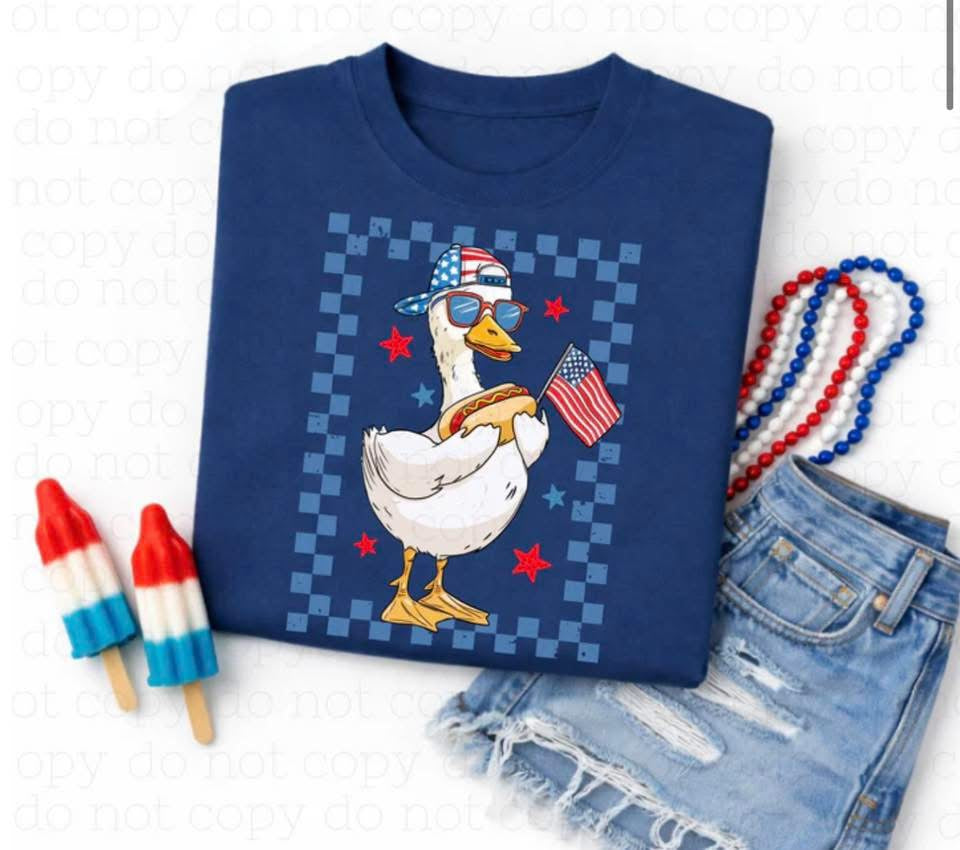 Hotdog Duck Print