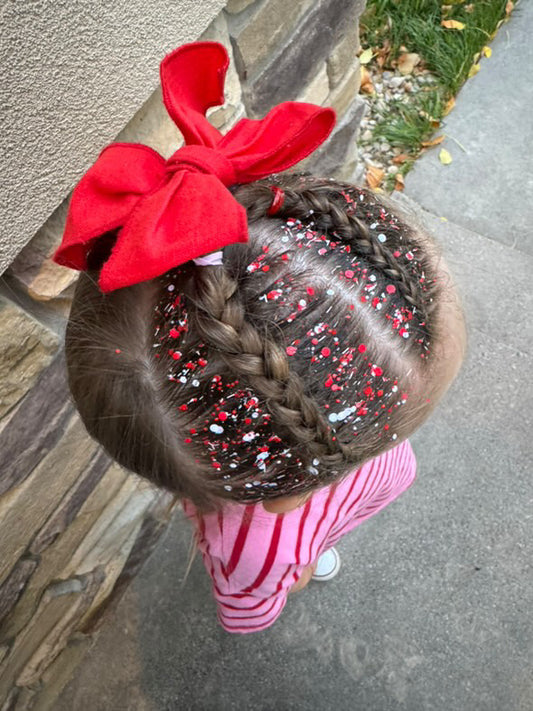 Candy Cane Crunch Hair Glitter