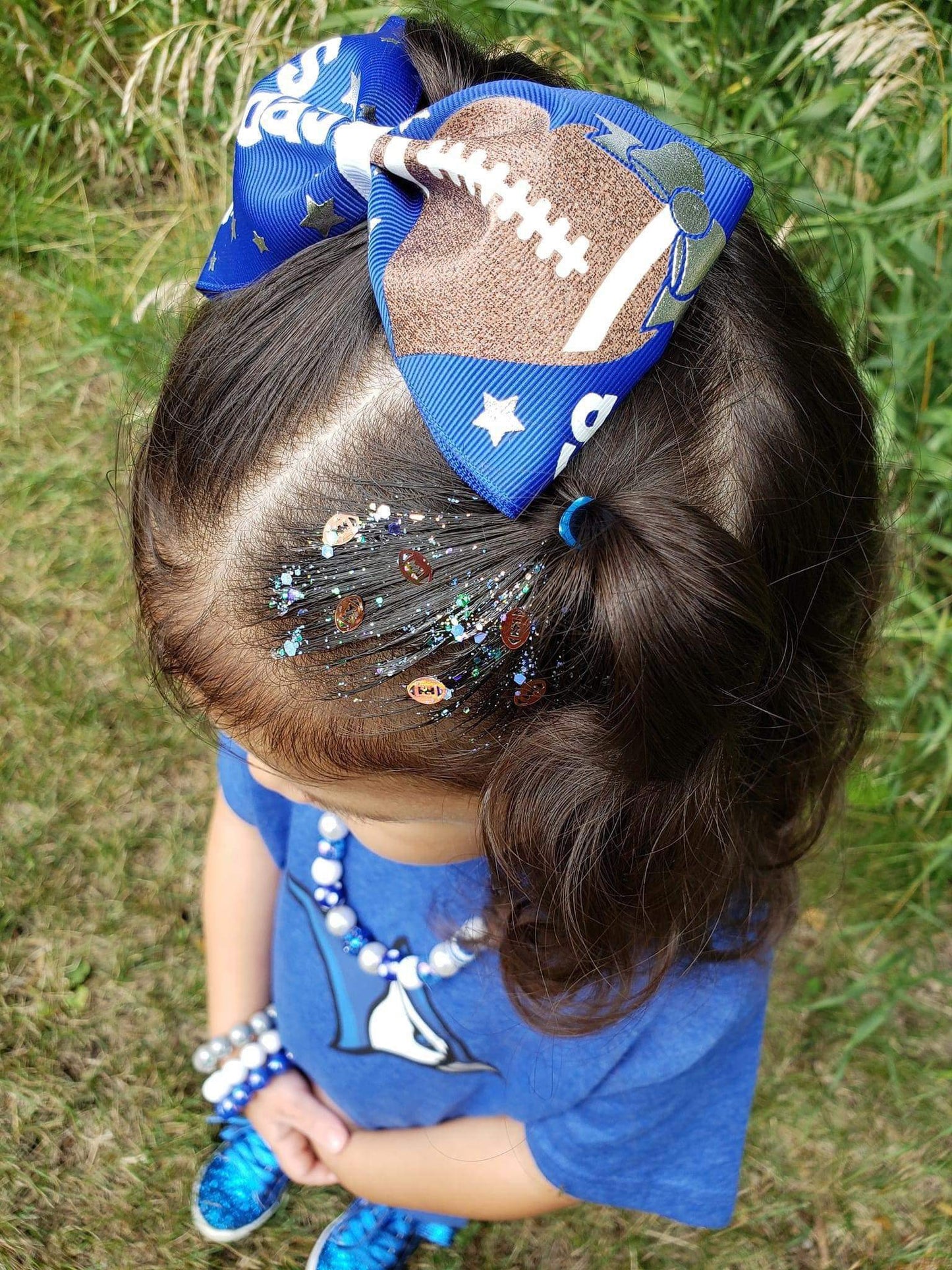 Custom Football Hair Glitter- SINGLE COLOR