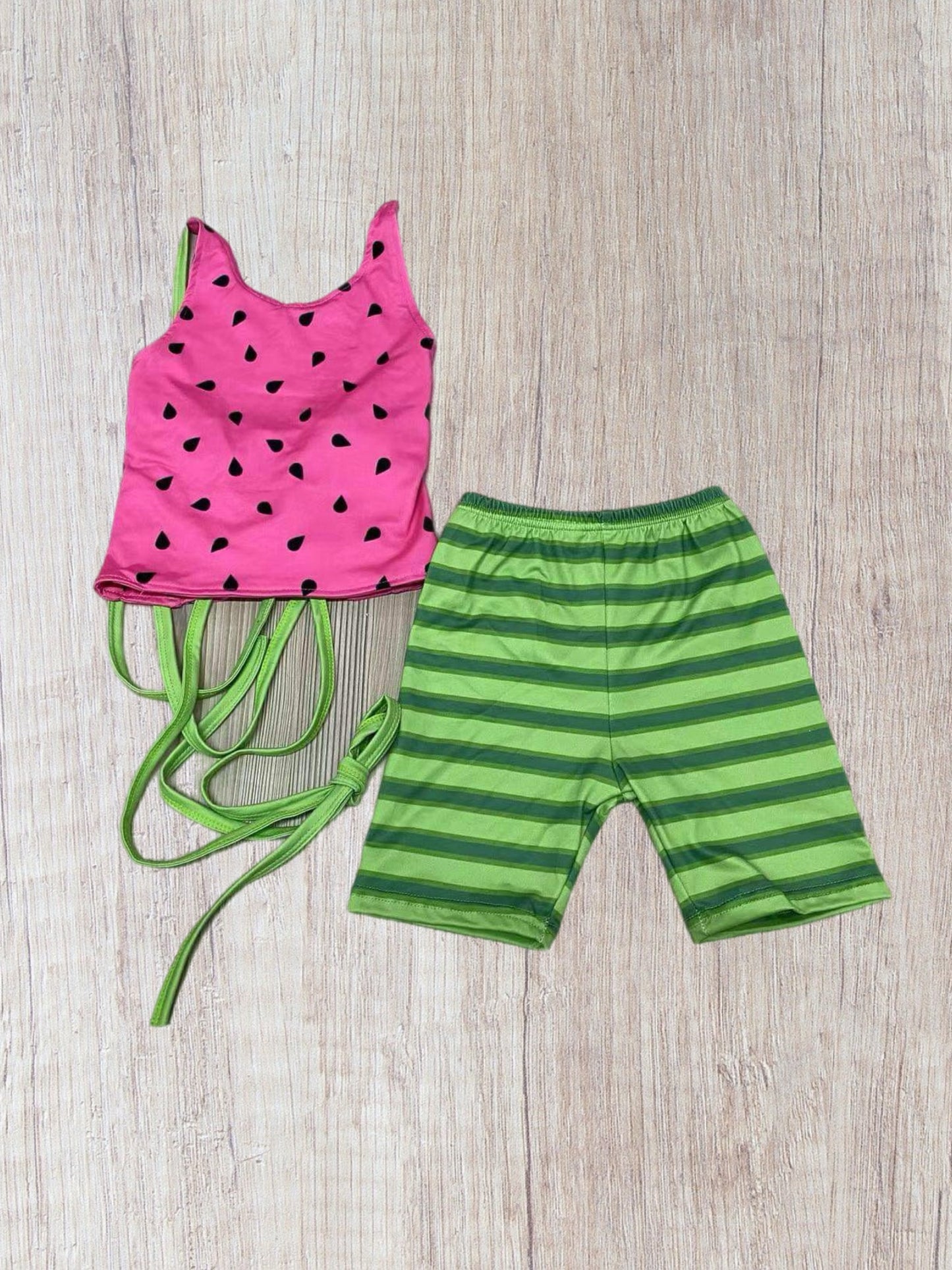 Open Back Melon Short Set