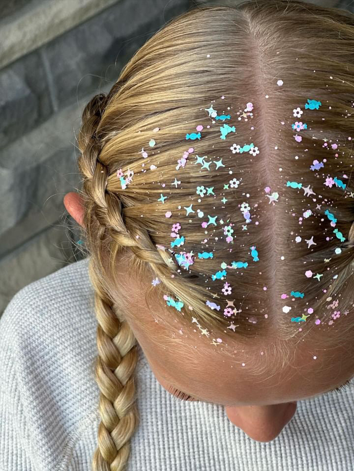 Candy Crush Hair Glitter