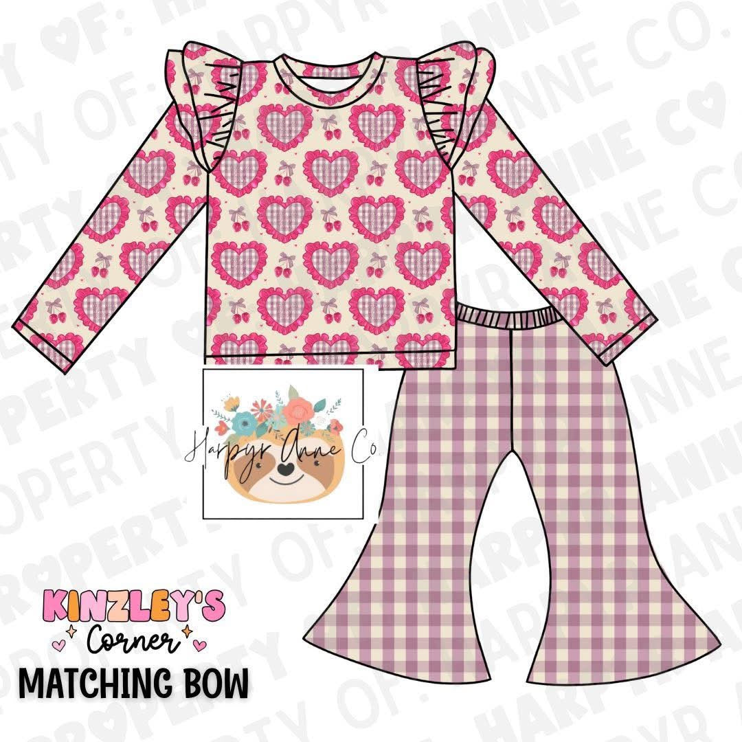 Heart Plaid V-Day Set