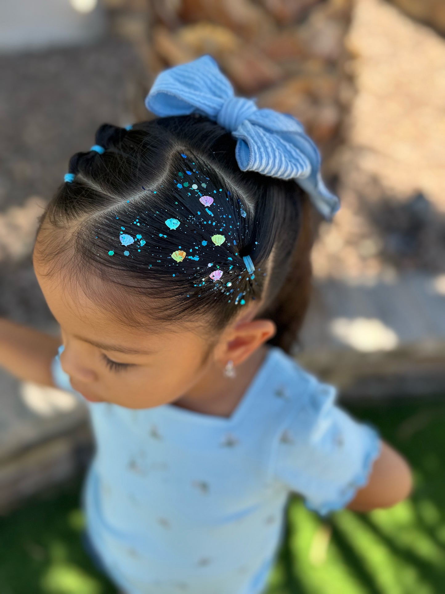 Aquamarine Hair Glitter