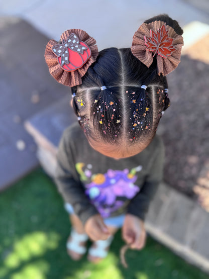 Fall Flannel Hair Glitter Stack