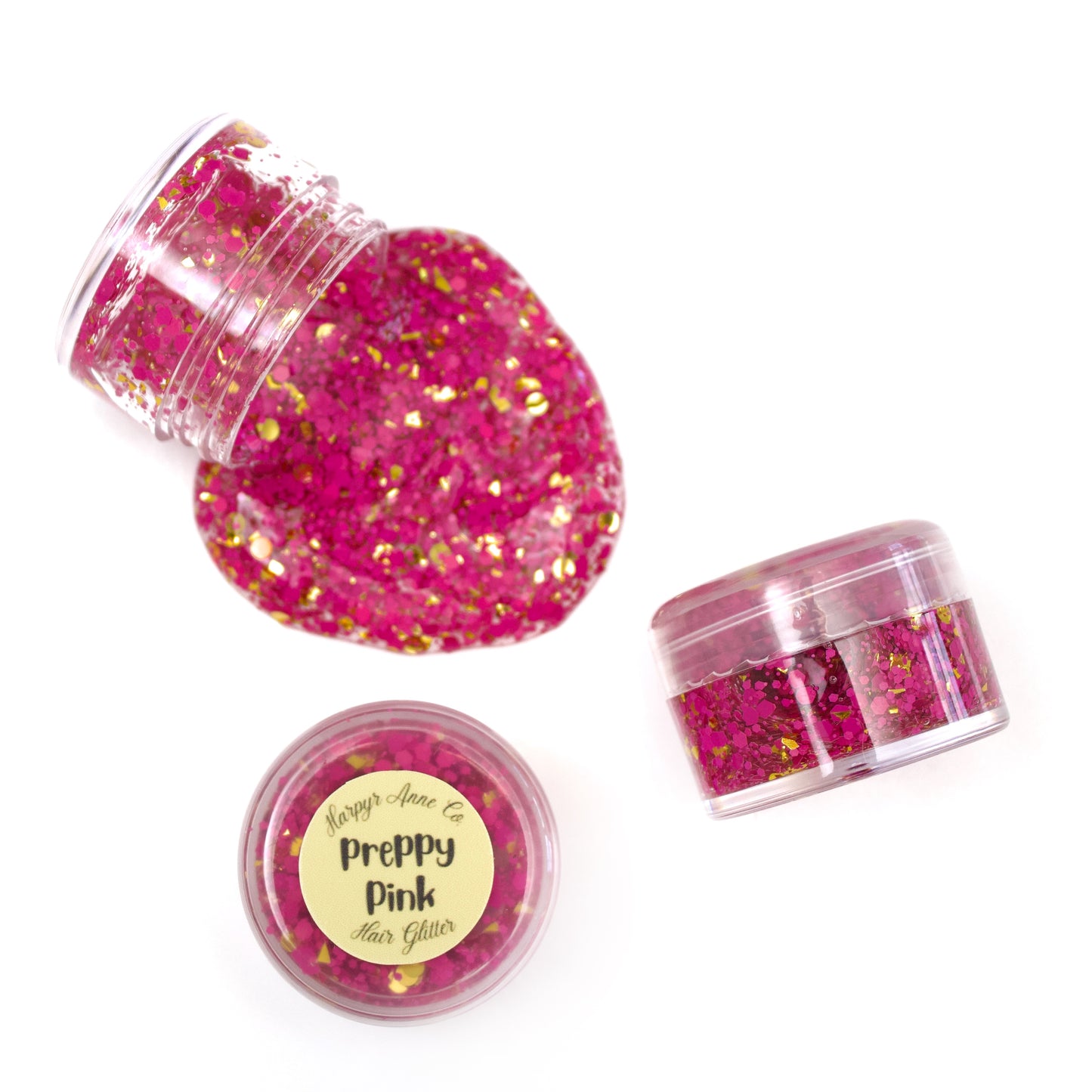 Preppy Pink Hair Glitter