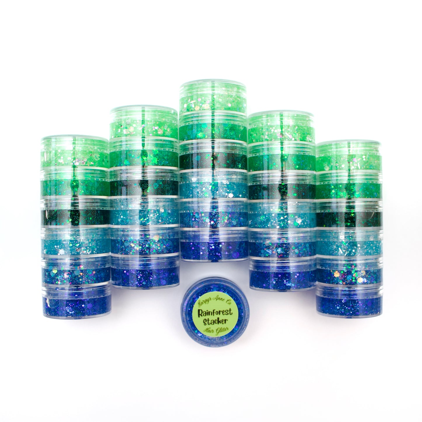 Rainforest Hair Glitter Stack
