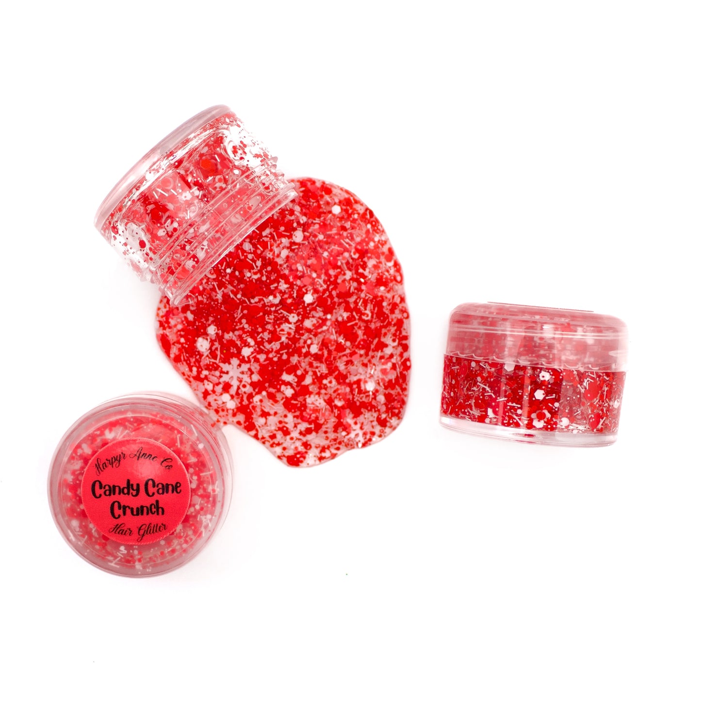 Candy Cane Crunch Hair Glitter