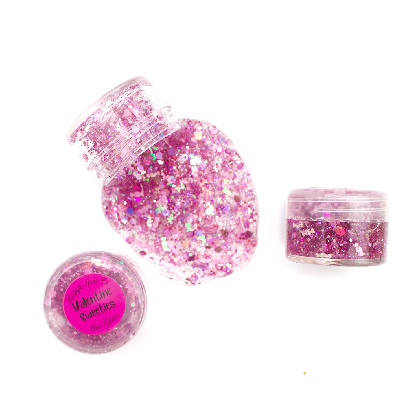 Valentines Sweeties Hair Glitter