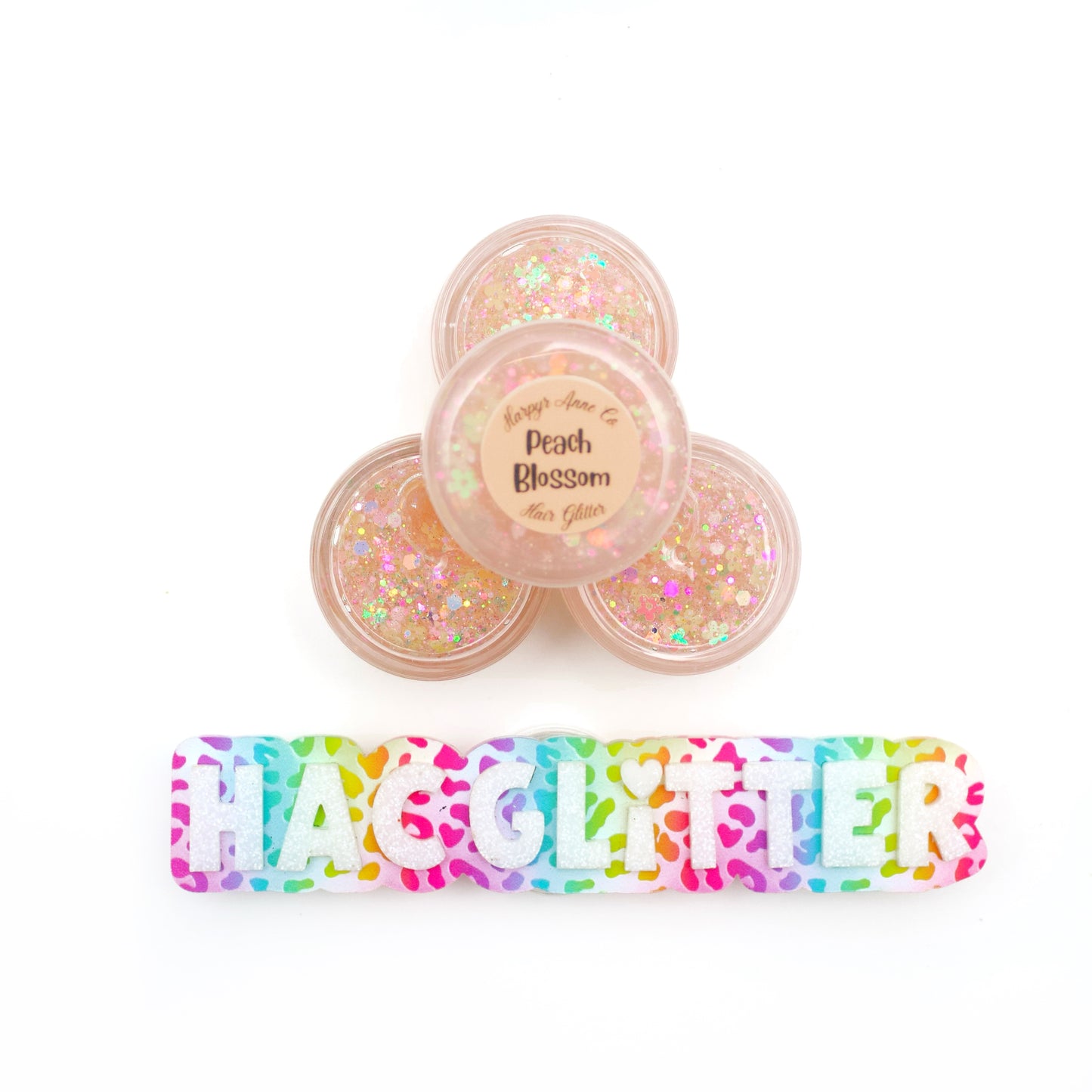 Peach Blossom Hair Glitter