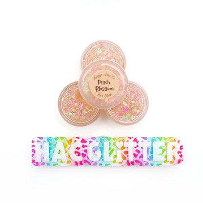 Peach Blossom Hair Glitter