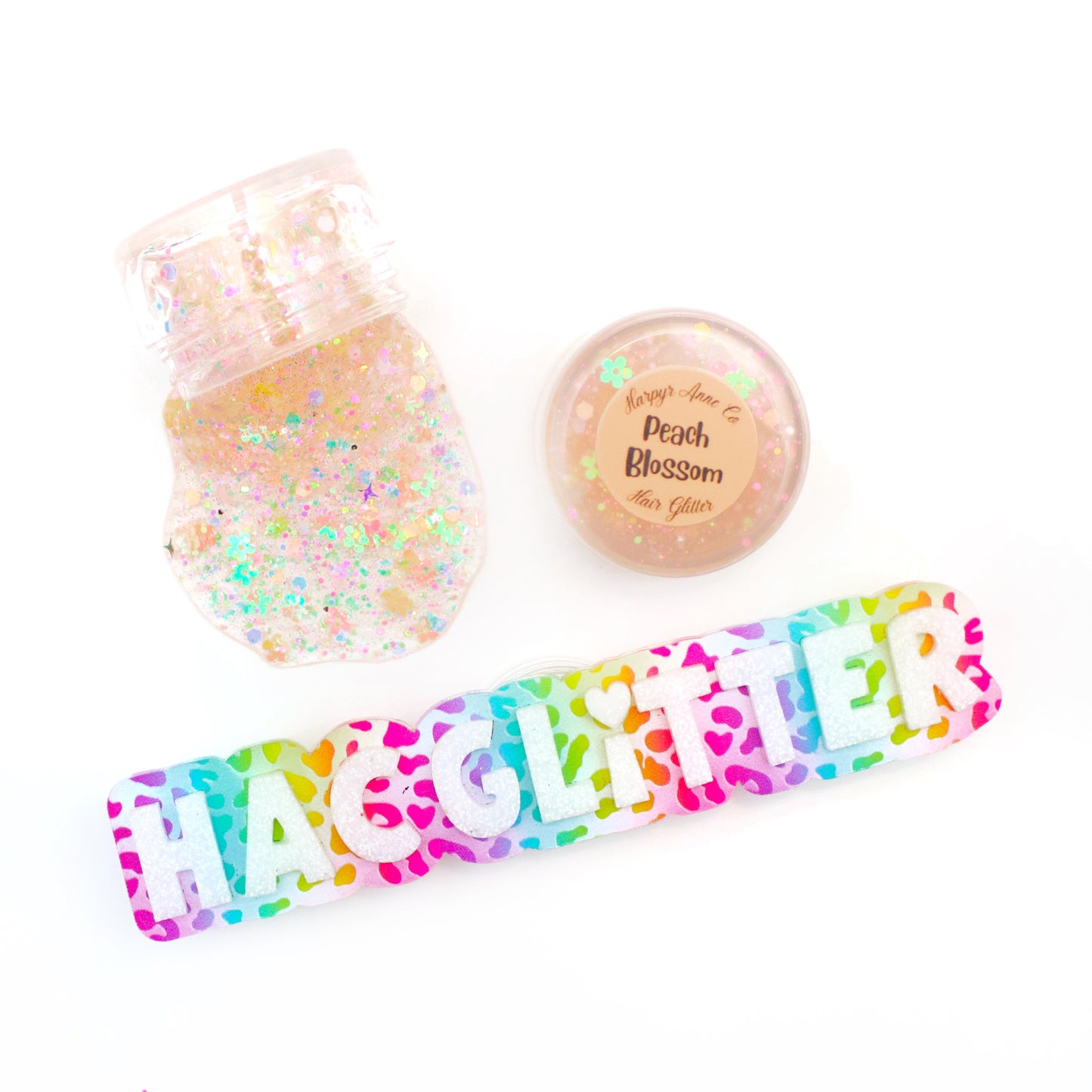 Peach Blossom Hair Glitter