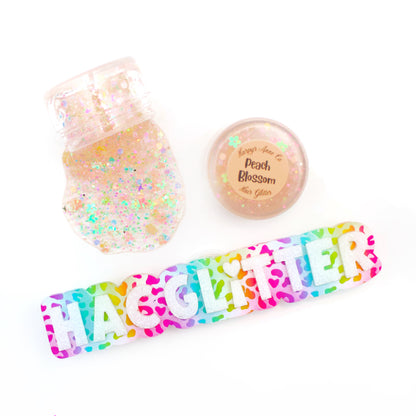 Peach Blossom Hair Glitter