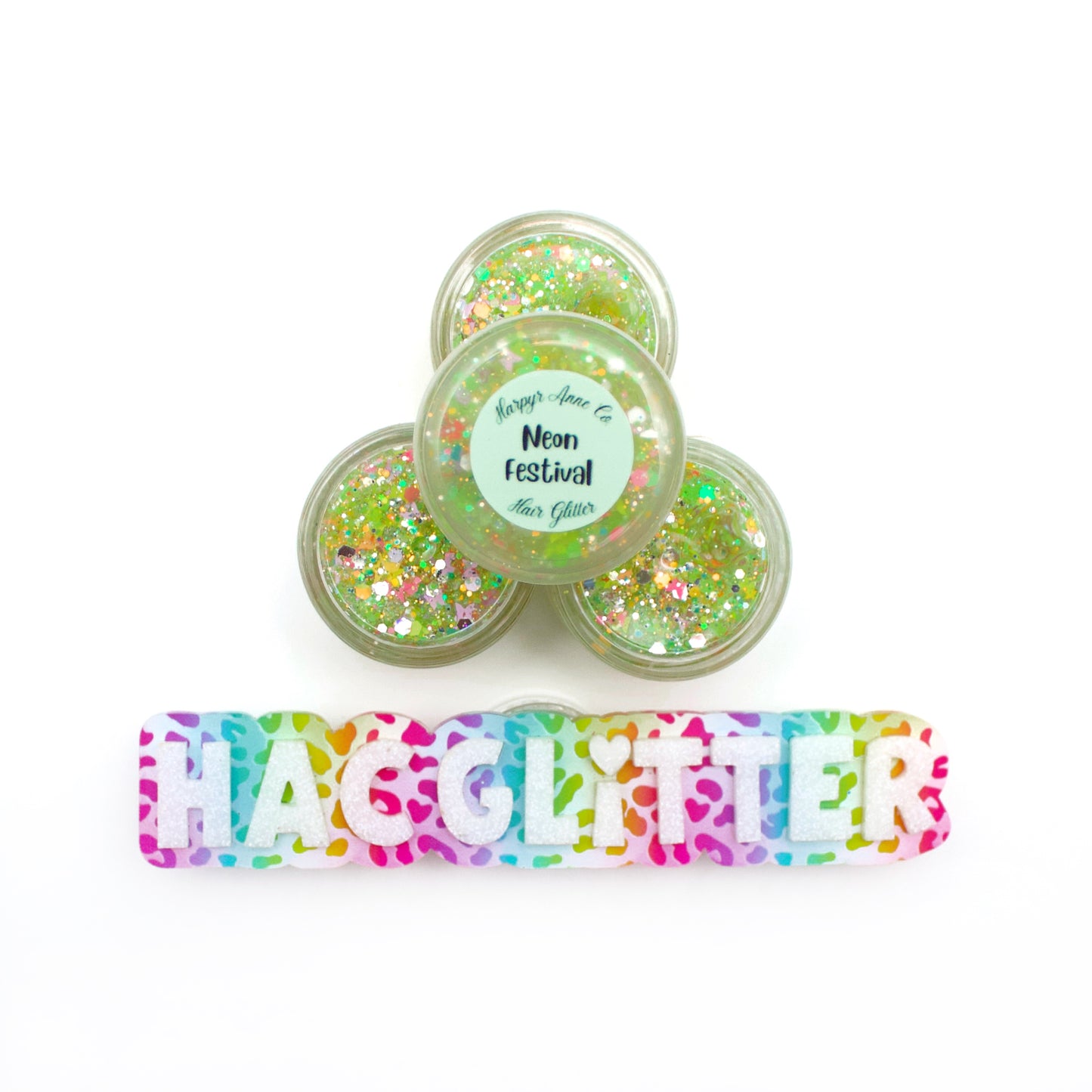 Neon Festival Hair Glitter