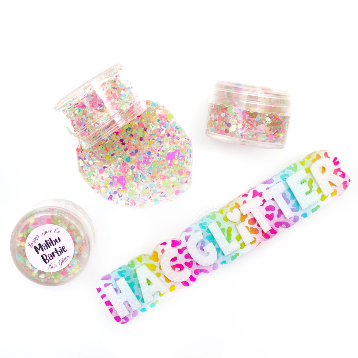 Malibu Barbie Hair Glitter