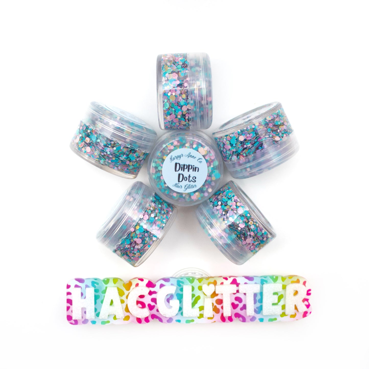 Dippin Dots Hair Glitter