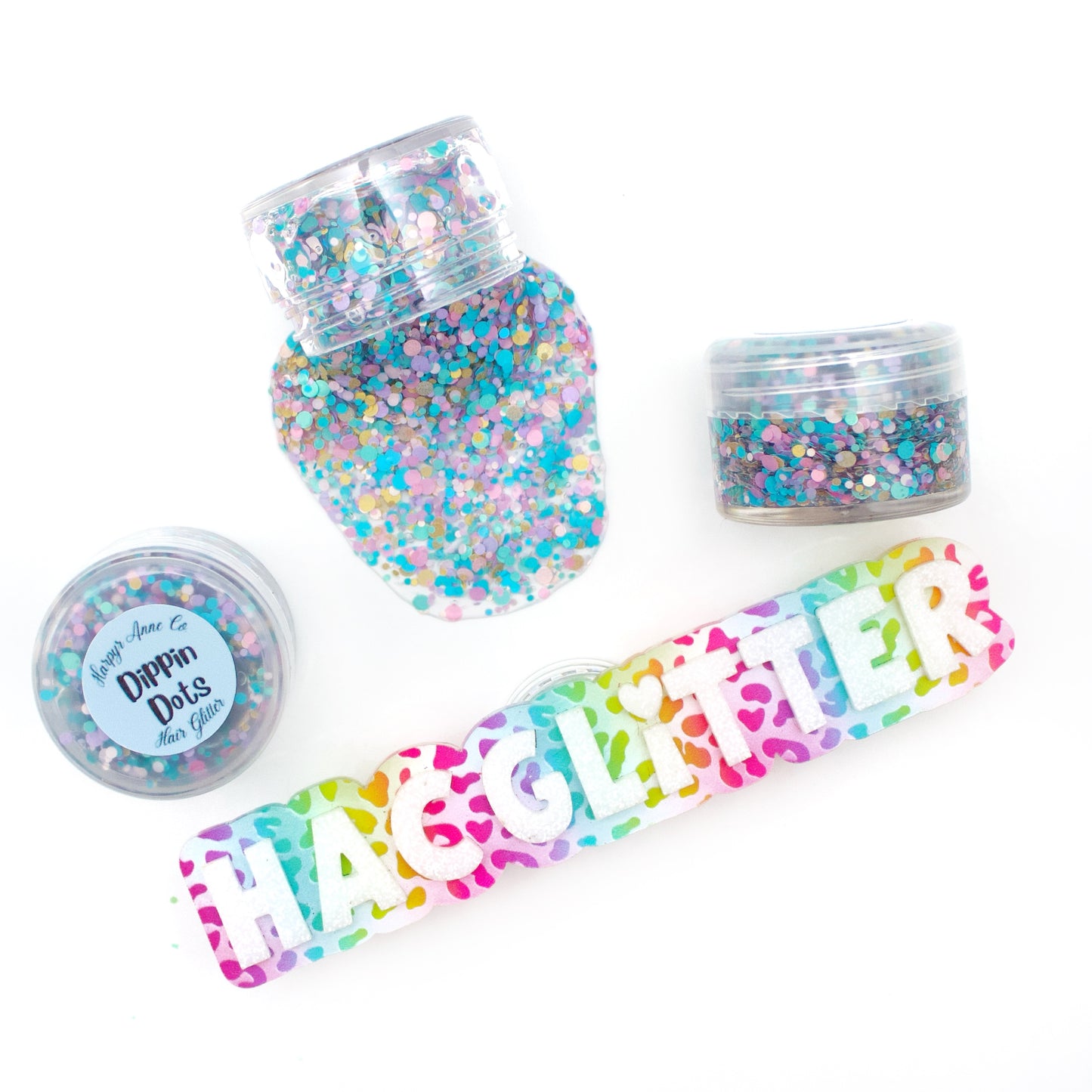 Dippin Dots Hair Glitter