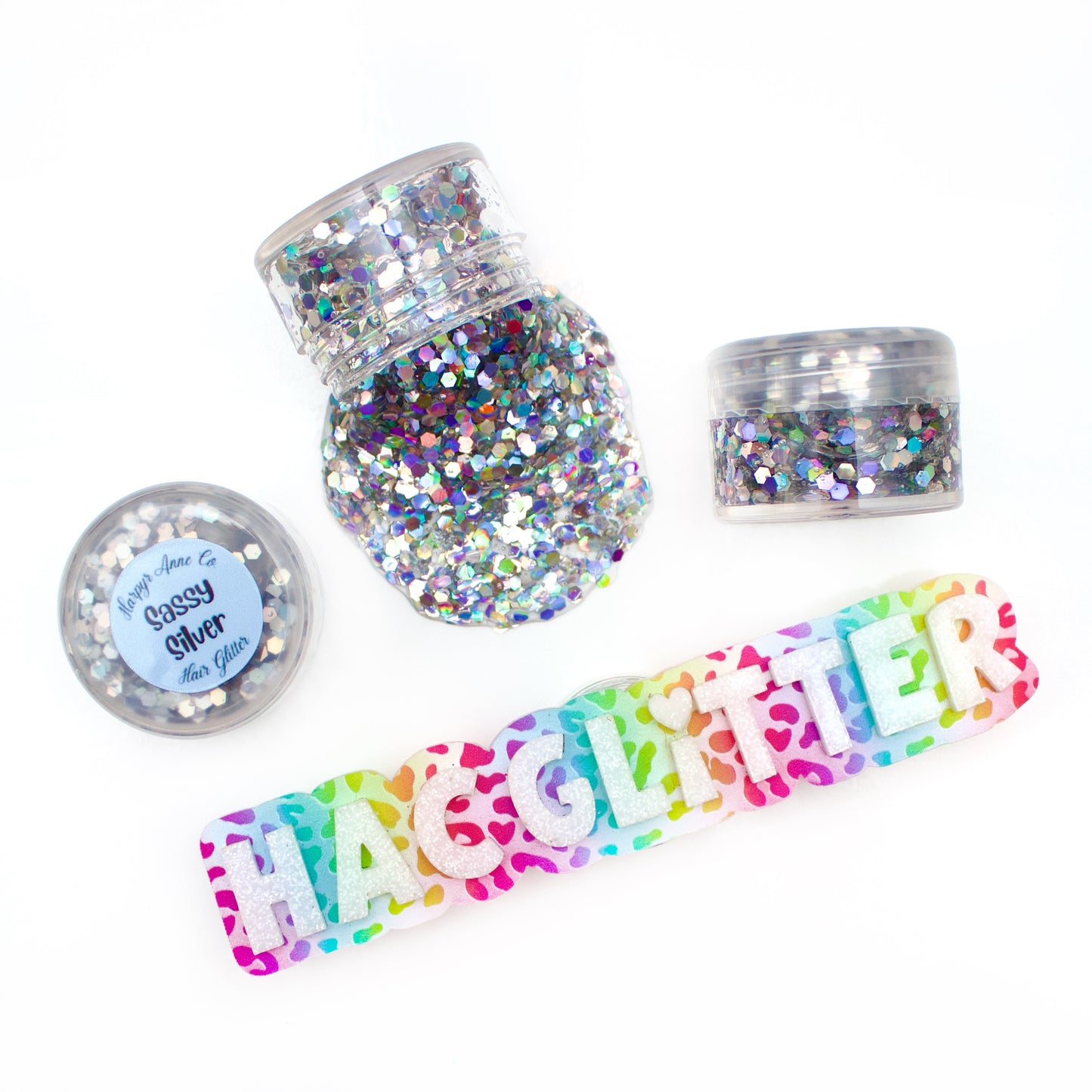 Sassy Silver Hair Glitter