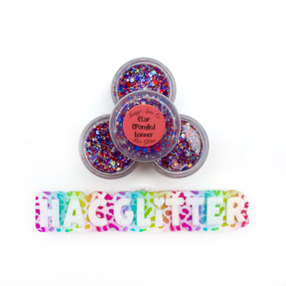 Star Spangled Banner Hair Glitter