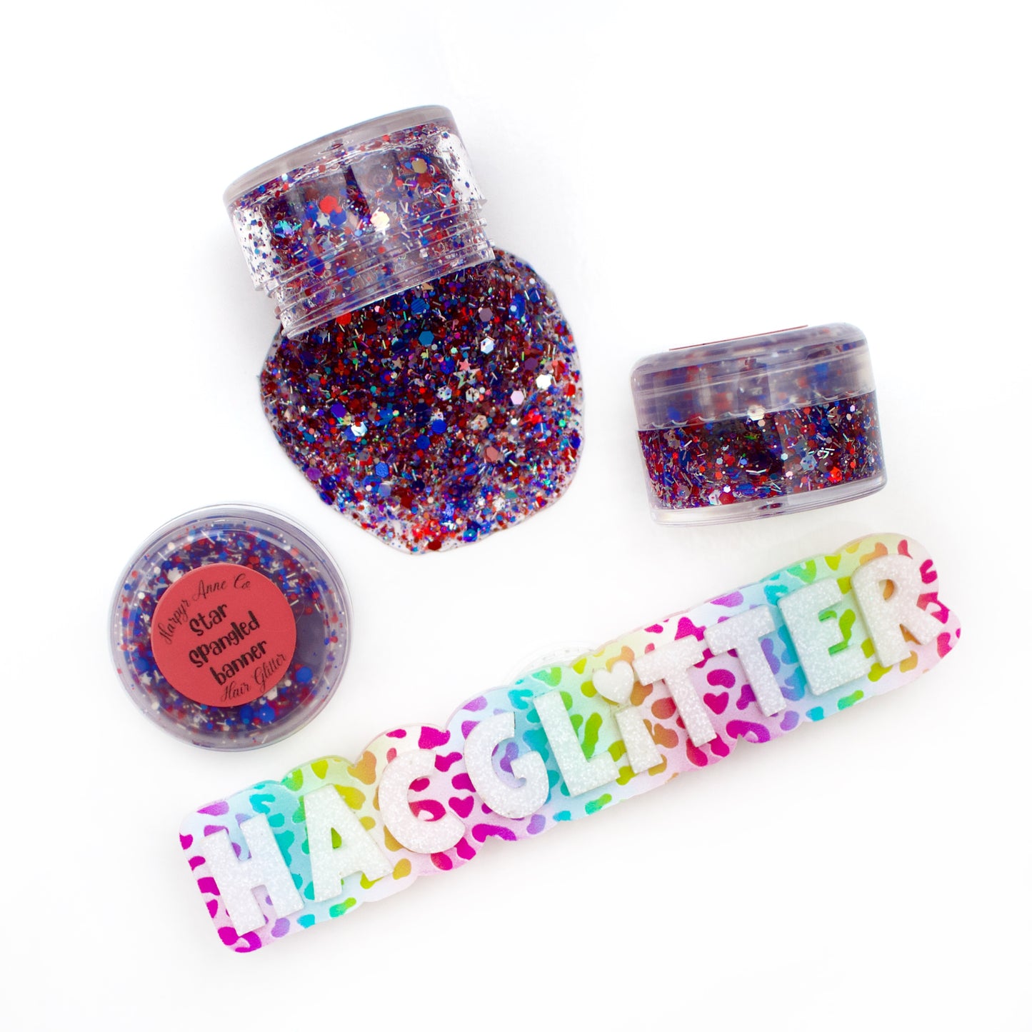 Star Spangled Banner Hair Glitter