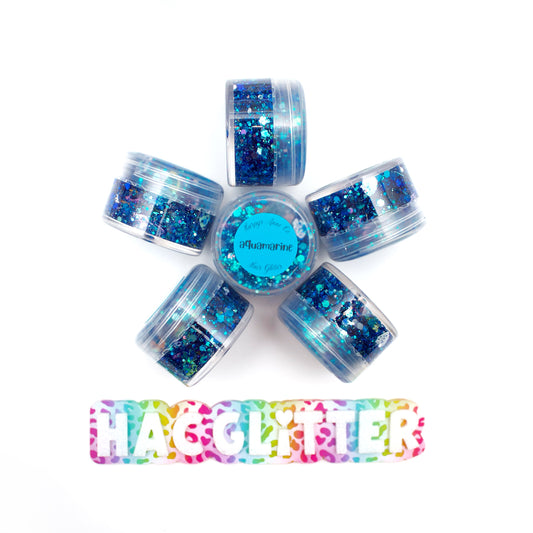 Aquamarine Hair Glitter