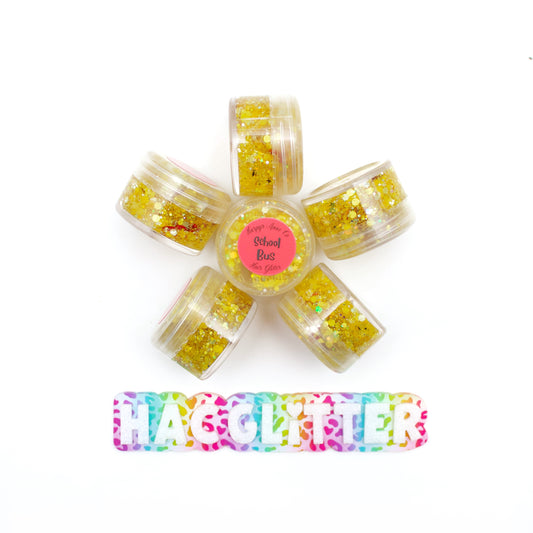 School Bus Hair Glitter