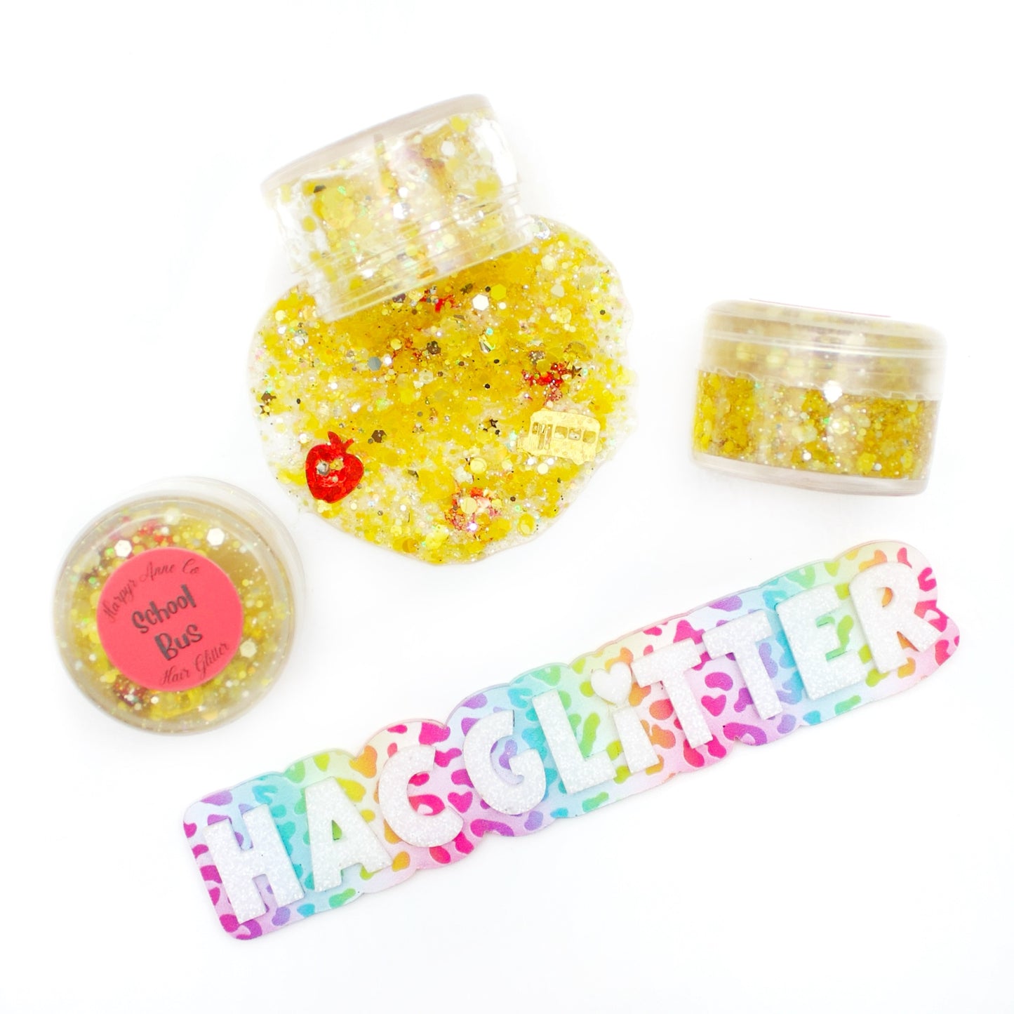 School Bus Hair Glitter