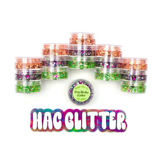 Stay Spooky Hair Glitter Stack