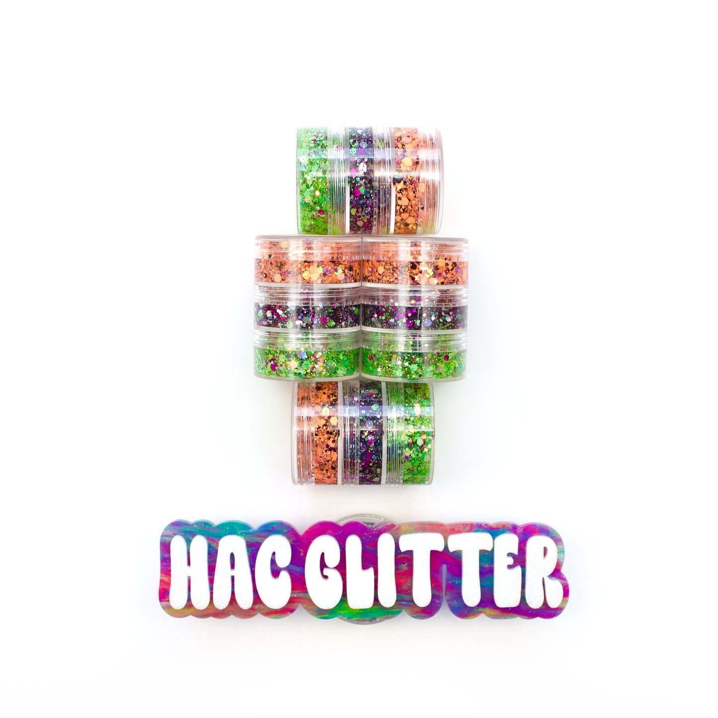 Stay Spooky Hair Glitter Stack