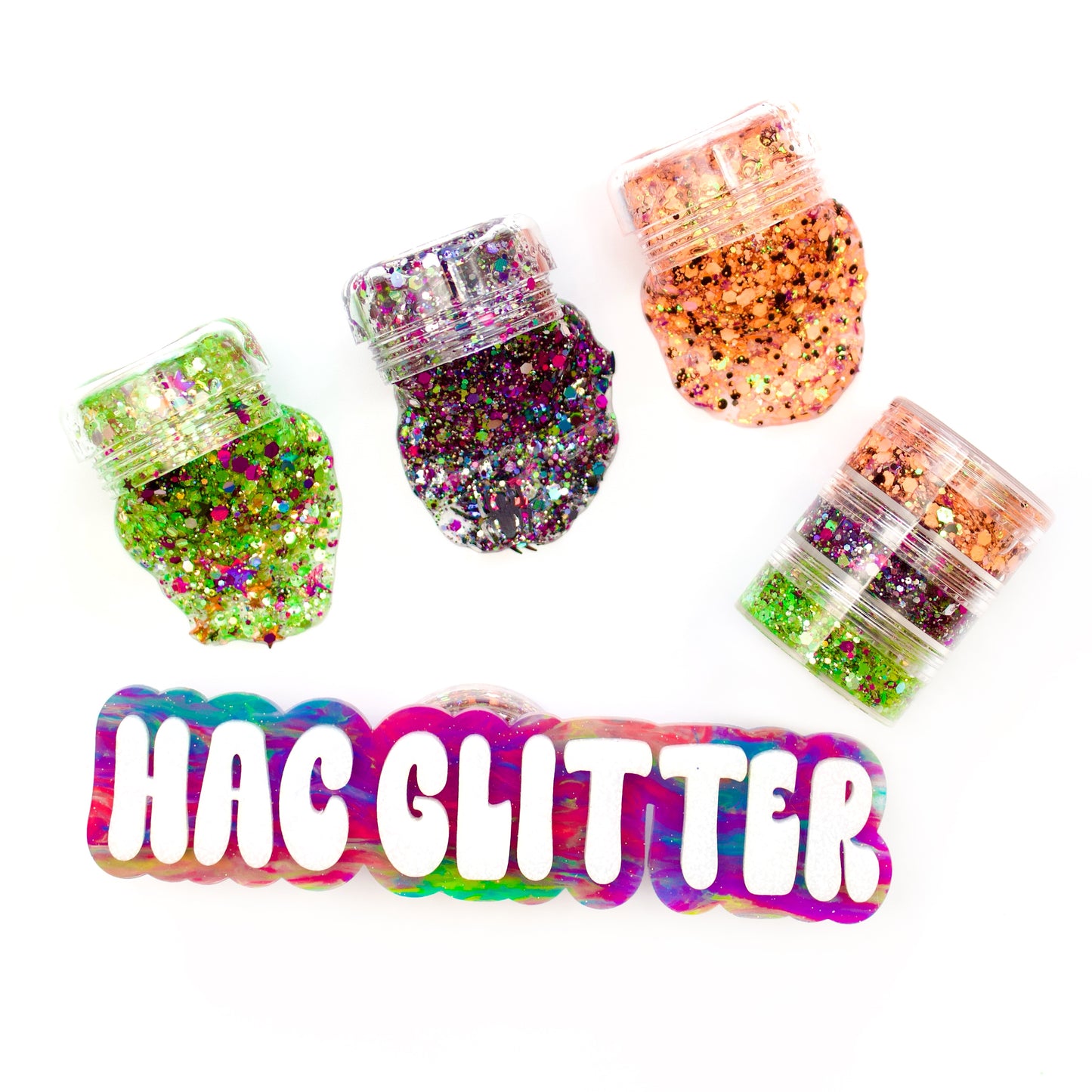 Stay Spooky Hair Glitter Stack