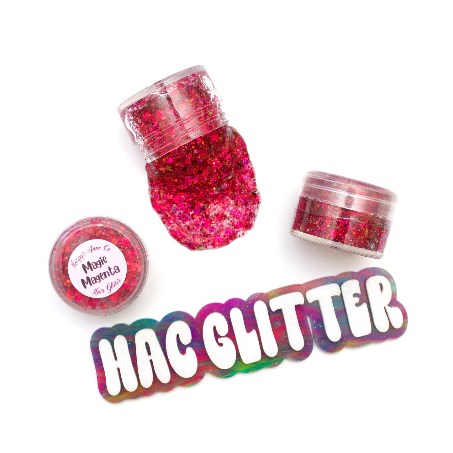 Magic Magenta Hair Glitter
