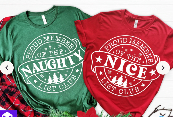 Naughty/Night Family Pajamas