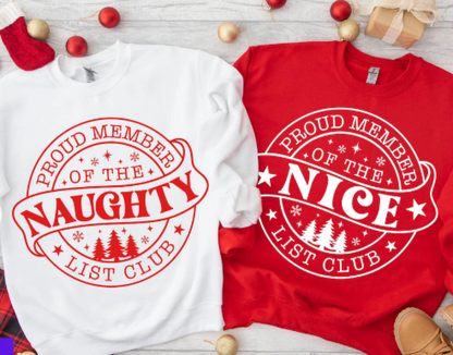 Naughty/Night Family Pajamas