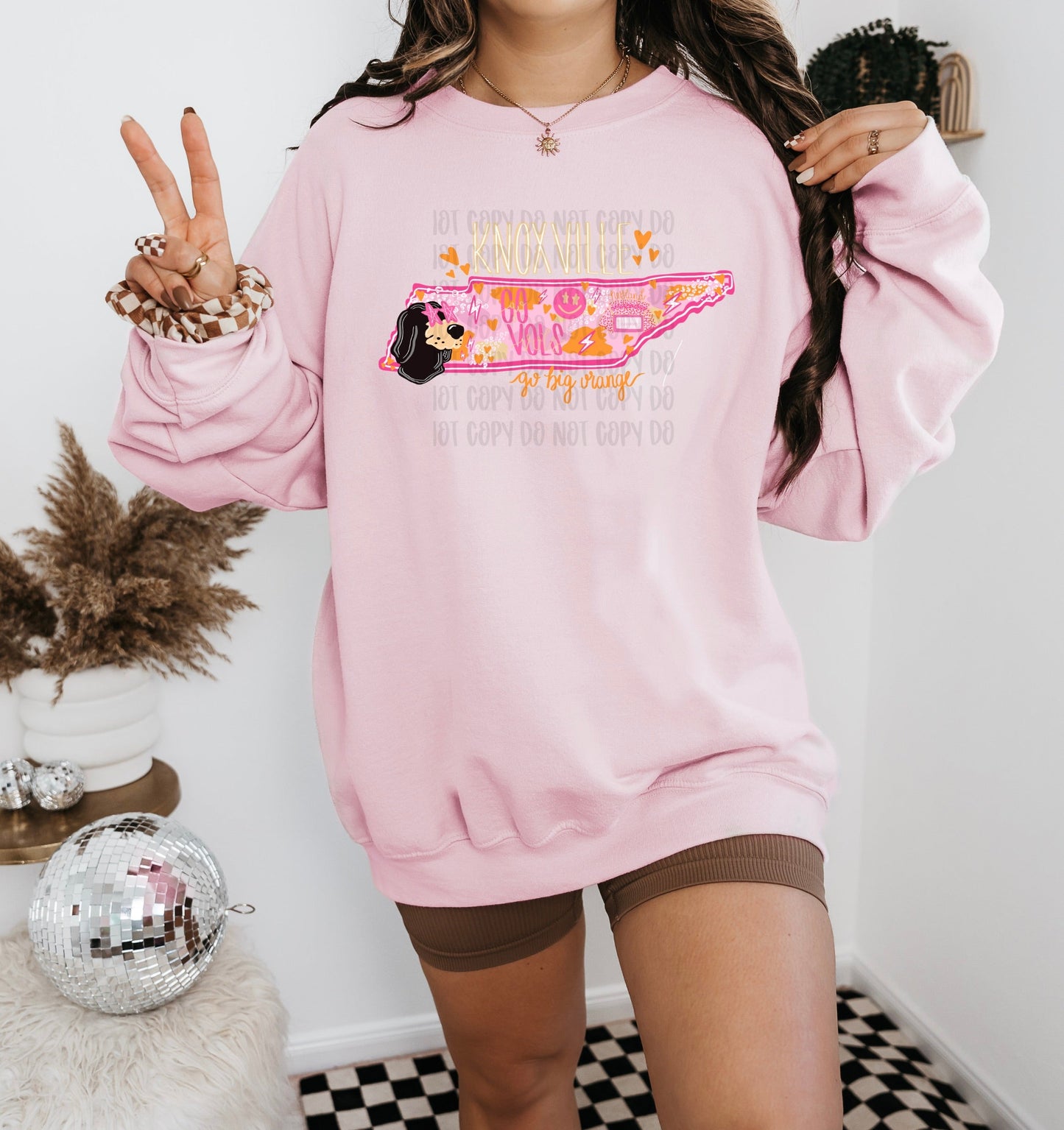 Preppy State Sweatshirt - Pink