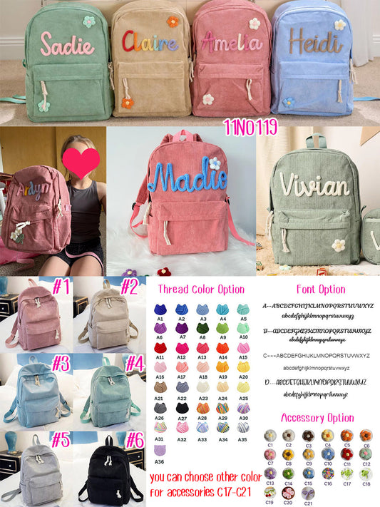 Embroidery Backpack