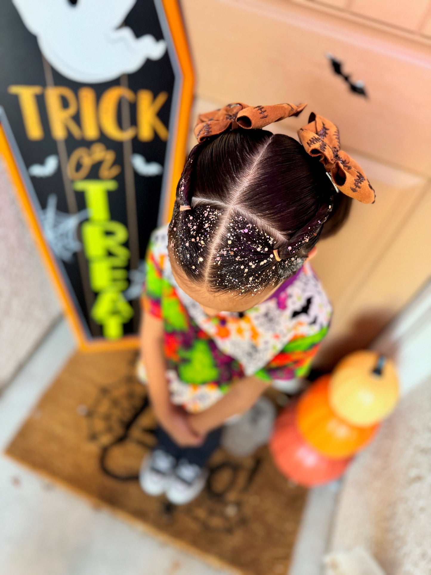 Fall Flannel Hair Glitter Stack