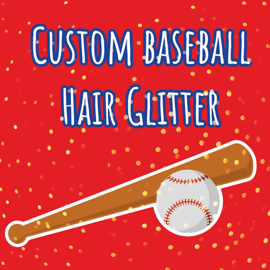 Custom Baseball Hair Glitter- SINGLE COLOR